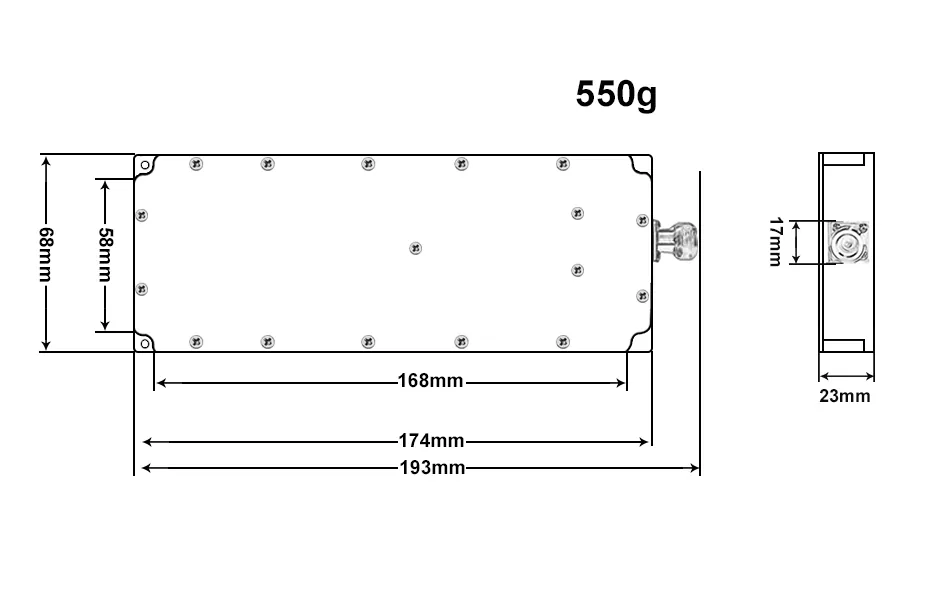Модуль Усилителя Цифрового Источника Сигнала GaN 100 Вт С Защитой Круга